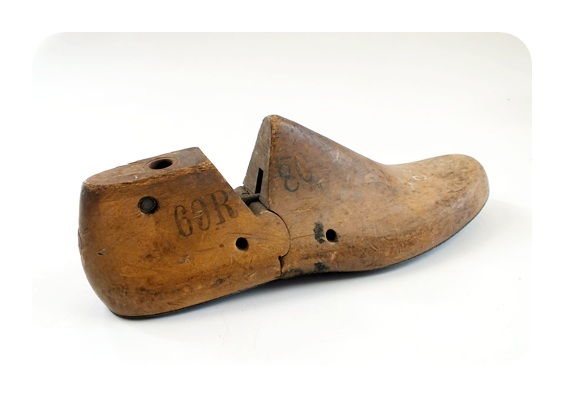 Vintage wooden shoe forms