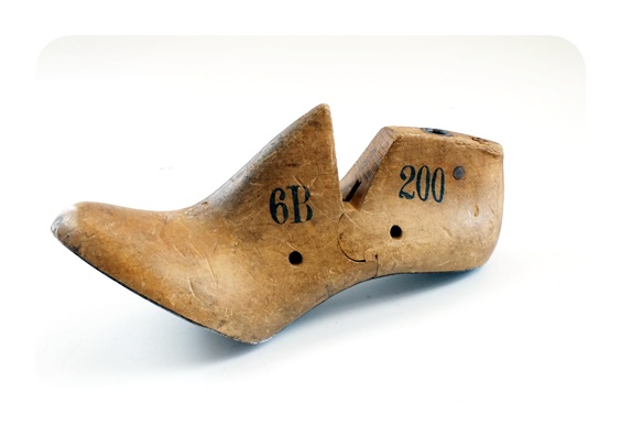 Vintage wooden shoe forms