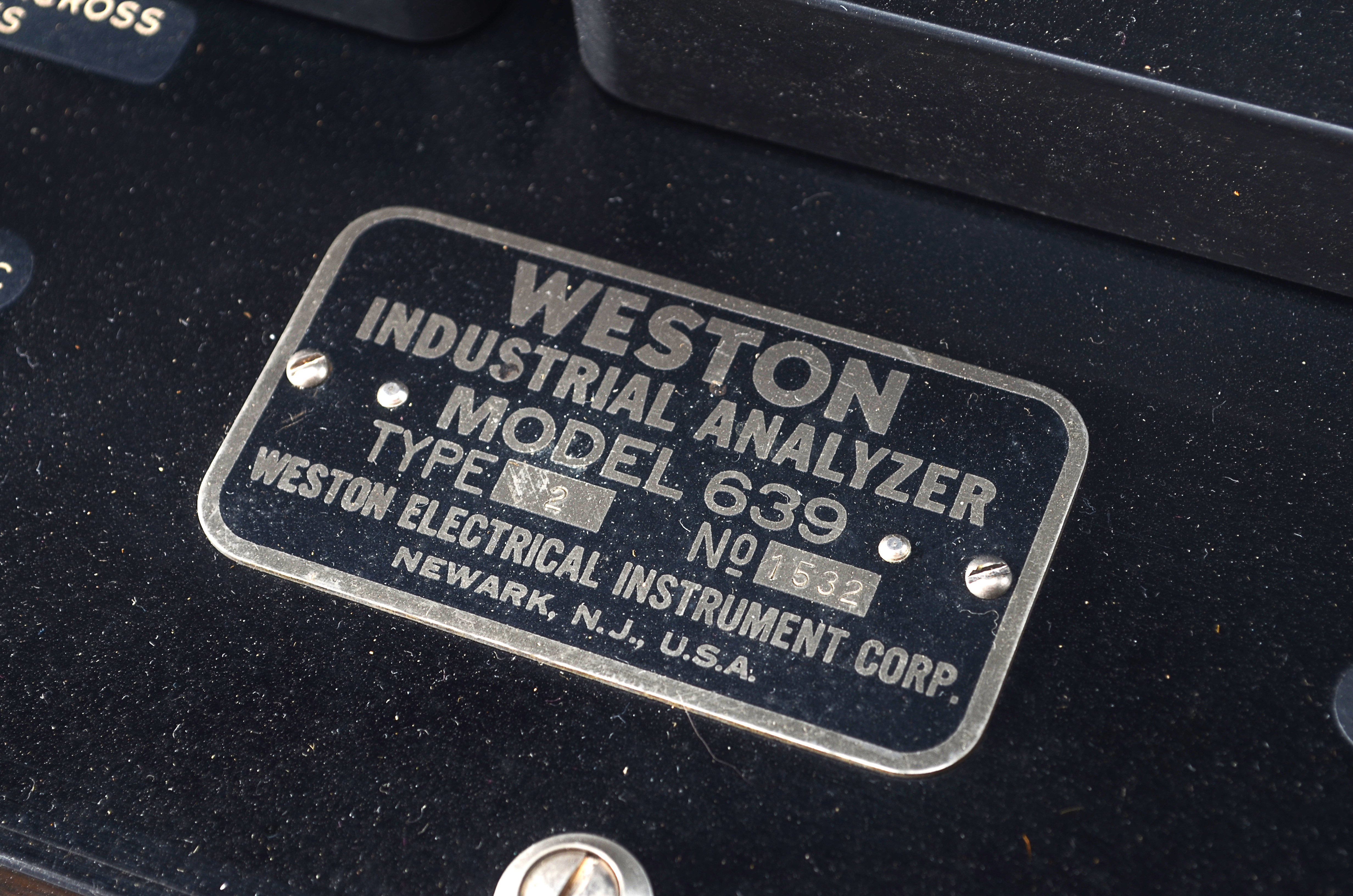 Vintage Weston Industrial Voltage Analyzer