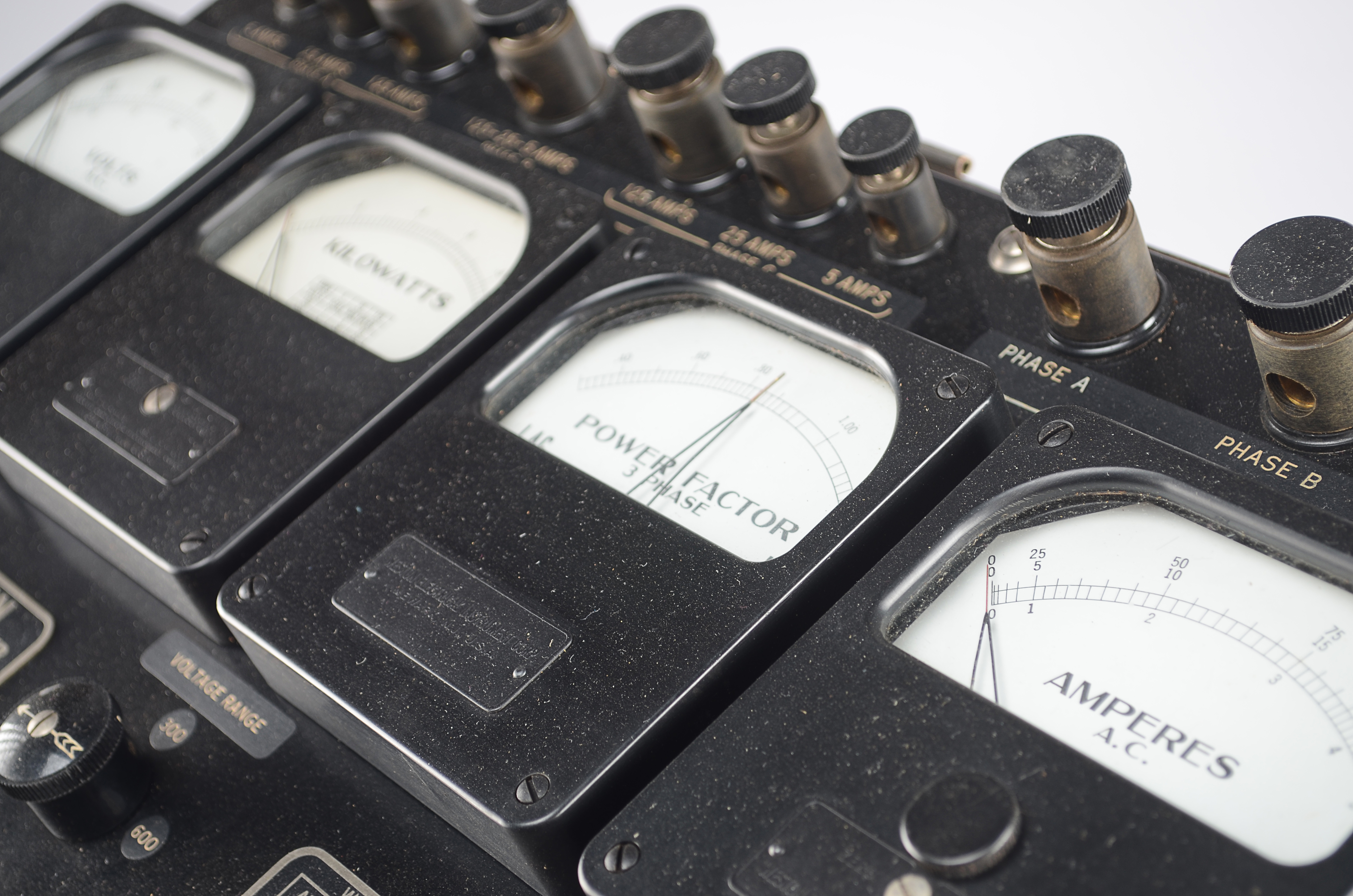 Vintage Weston Industrial Voltage Analyzer