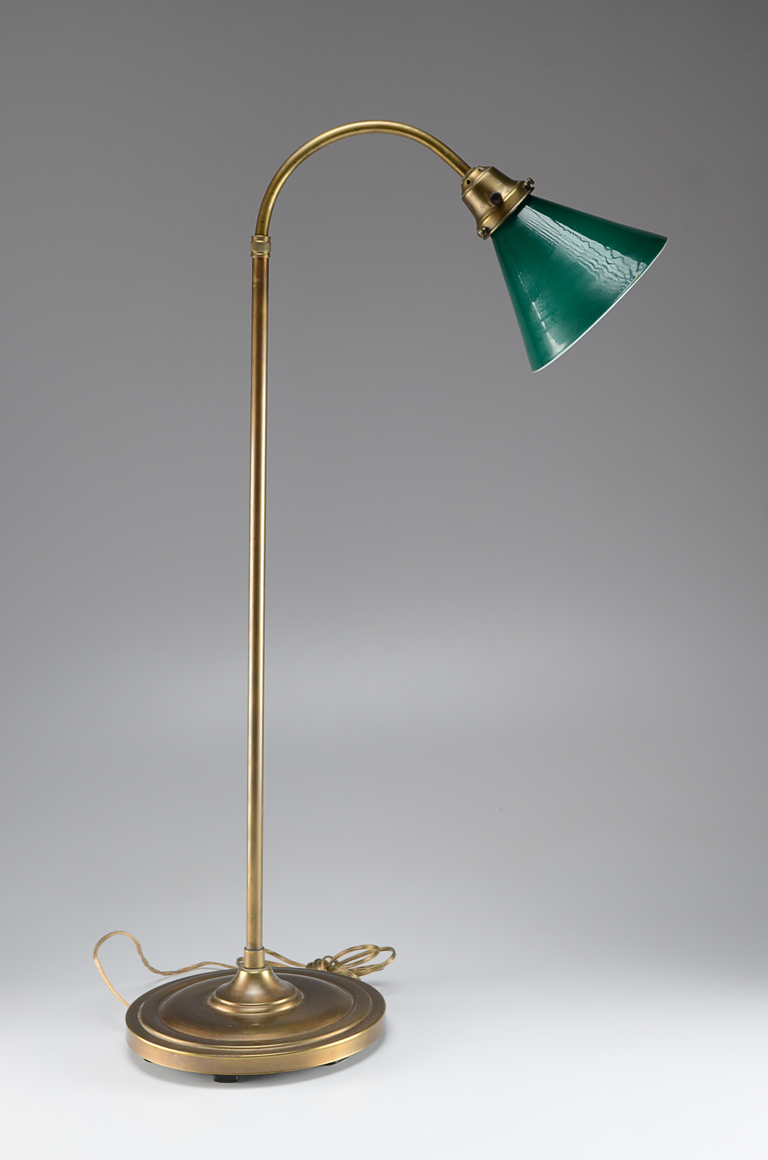 Desk Lamp Green Glass Shade