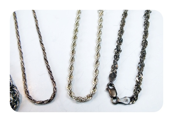 Five assorted sterling bracelets