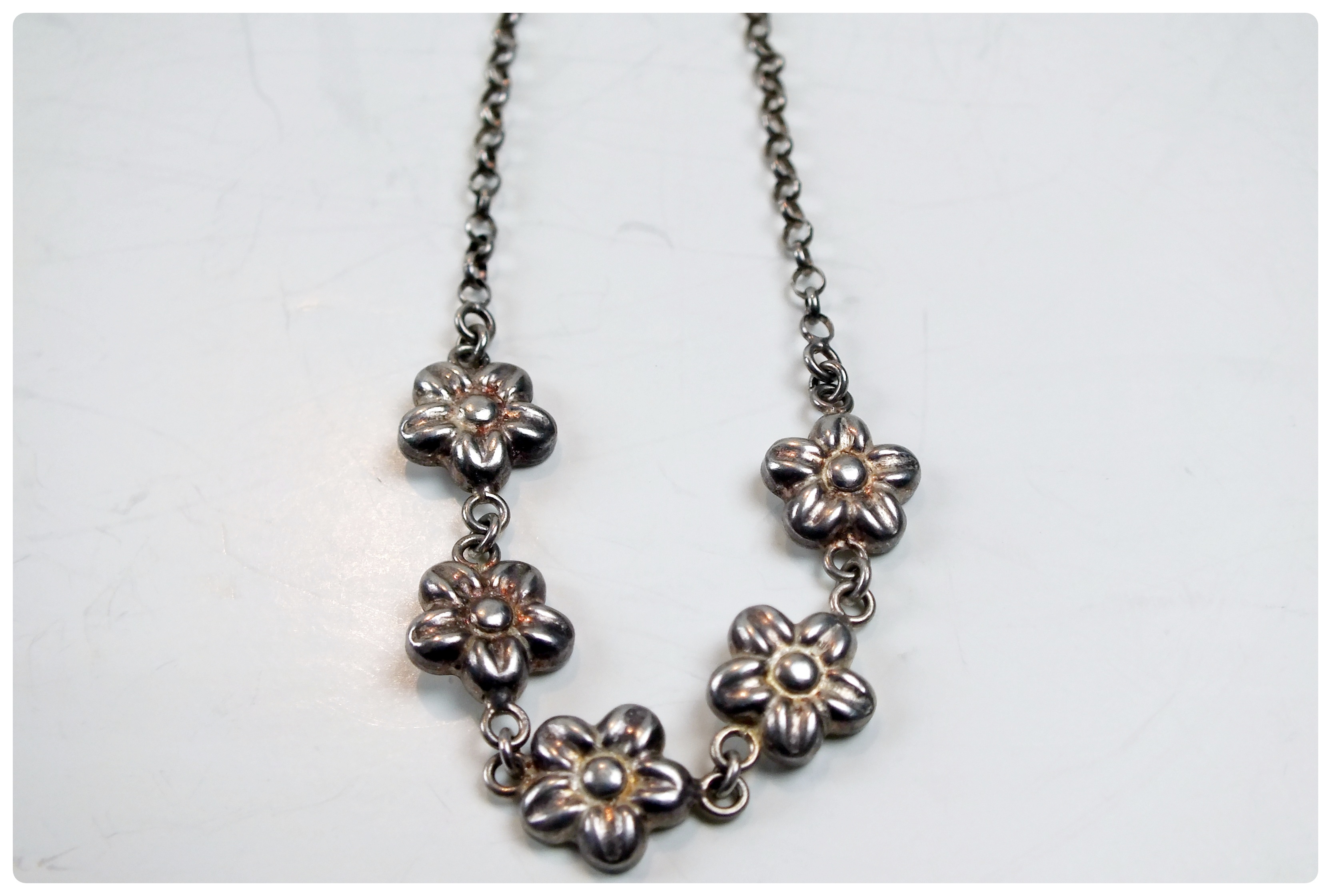 Six sterling bracelets of various styles.