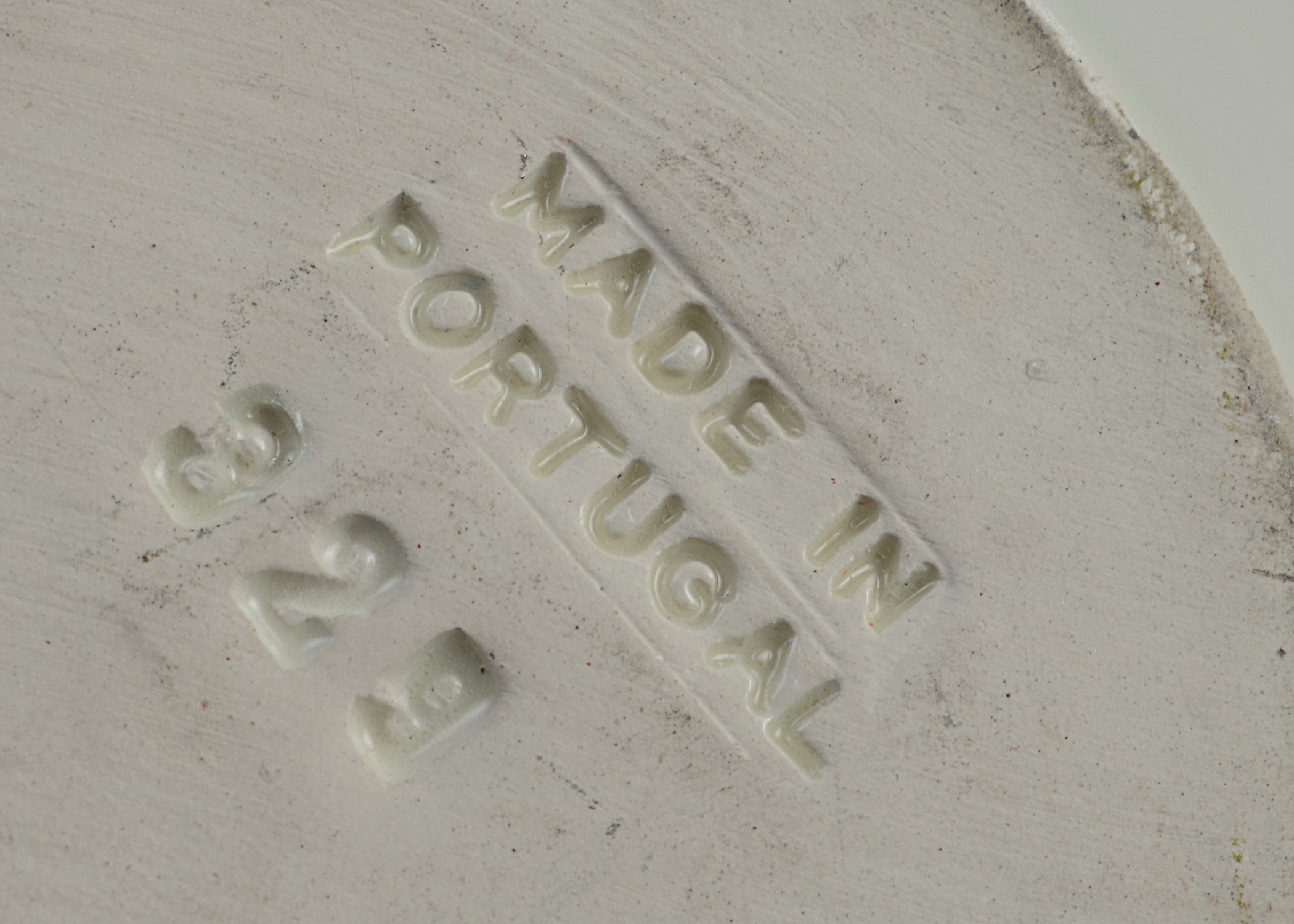 Portuguese Ceramic Salad Bowl,  Aluminum  Bread Basket and Frosted Glass Bowl