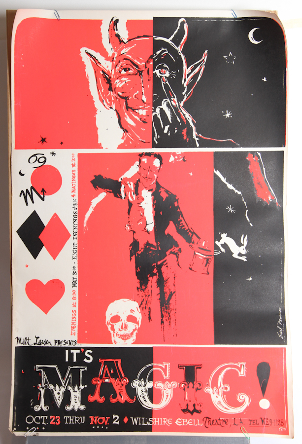 Vintage Magic Poster - Red, Black