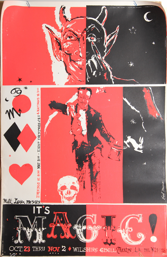 Vintage Magic Poster - Red, Black