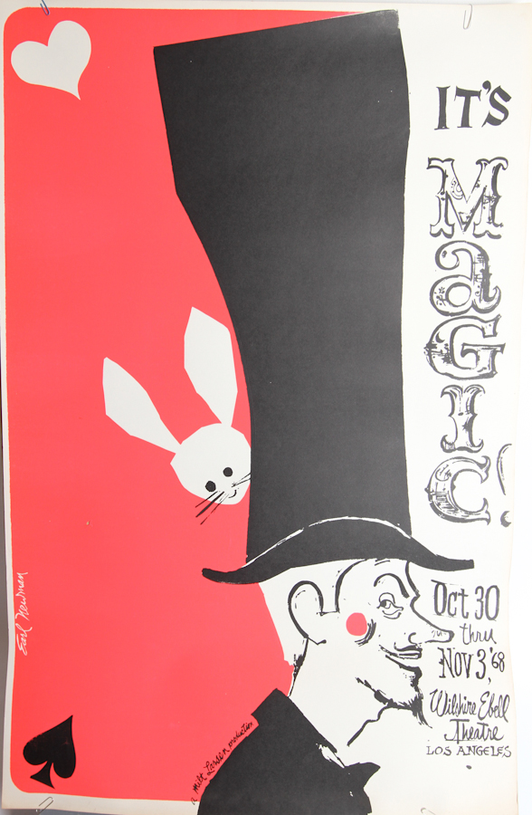 Vintage Magic Poster - Red Rabbit