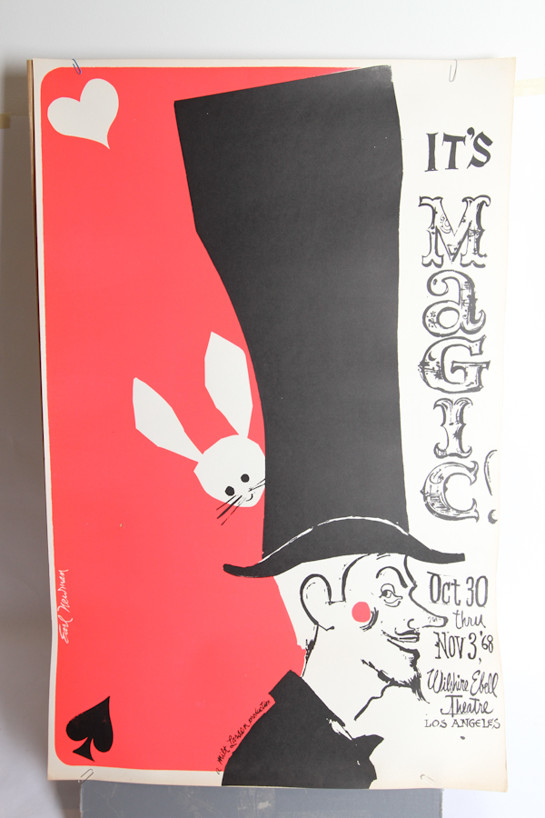 Vintage Magic Poster - Red Rabbit