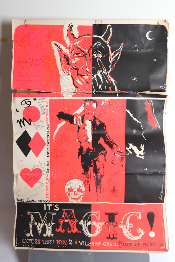 Vintage Magic Poster - Devil Red