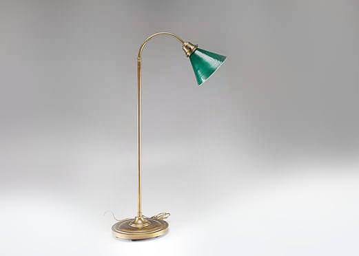 Desk Lamp Green Glass Shade