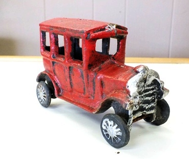 Vintage two piece metal car