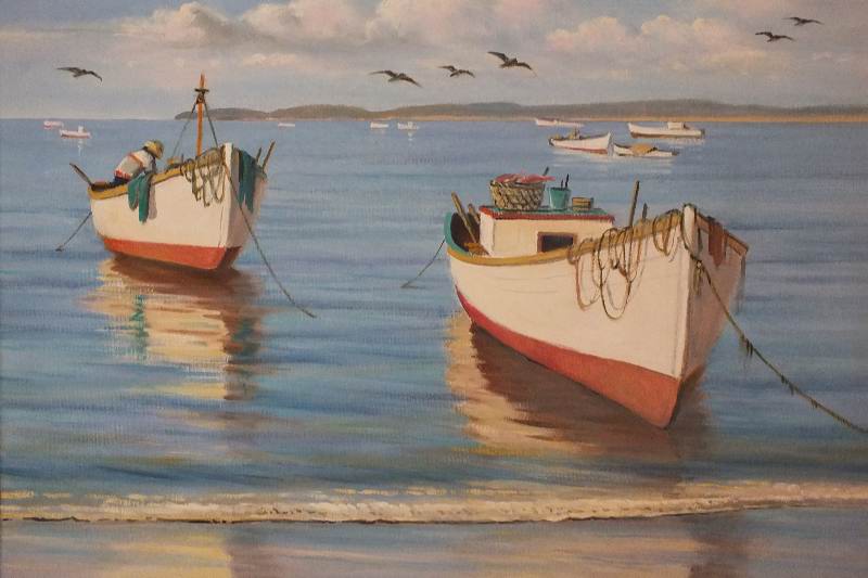 Original oil on canvas by Venezuela artist, Raul Zambrano 