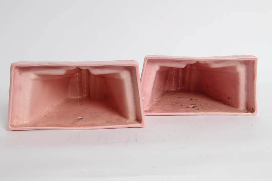 Art Deco Pink Wall Vases