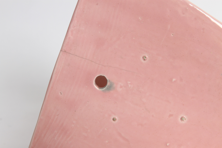 Art Deco Pink Wall Vases