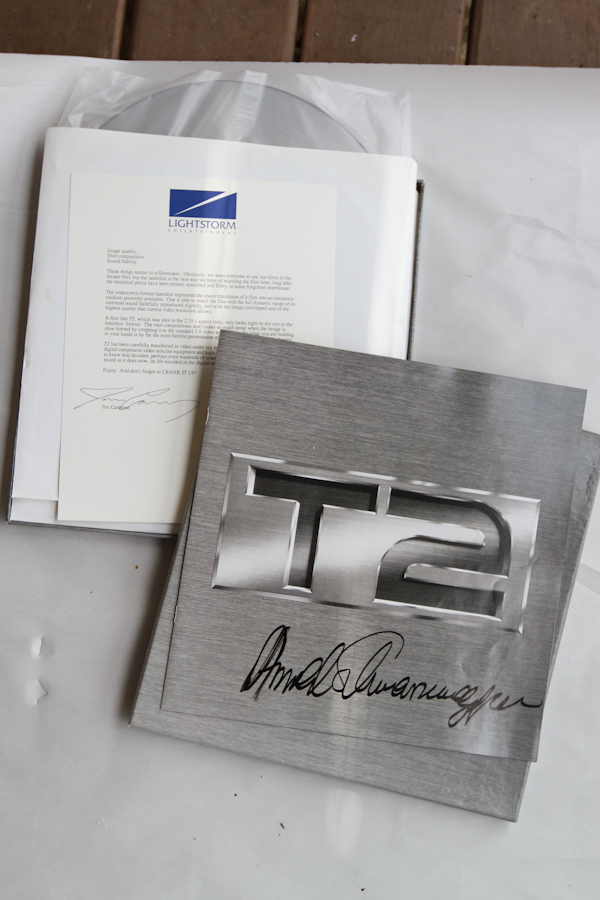 Schwarzenegger Signed Laser Disc