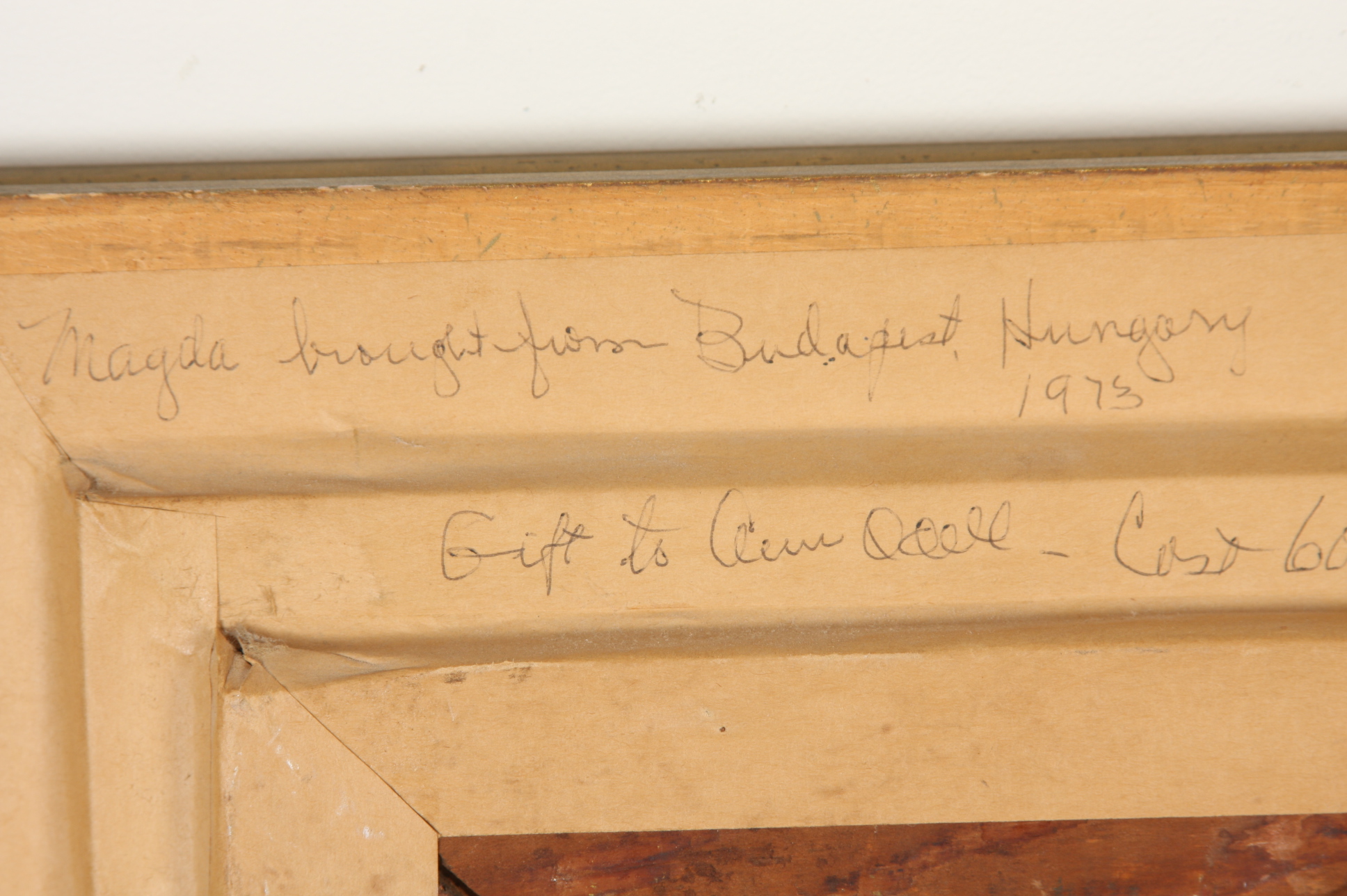 Istvan Zador, Oil on Canvas, "A Typical Jewish Home in Budapest"