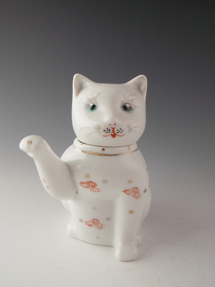 Vintage China Cat Tea Pot