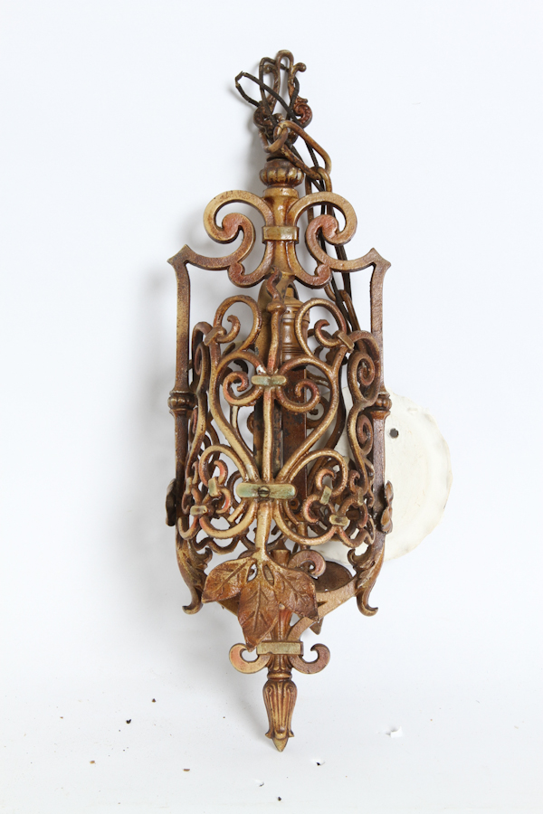 Metal Ornate Ceiling Light Fixture