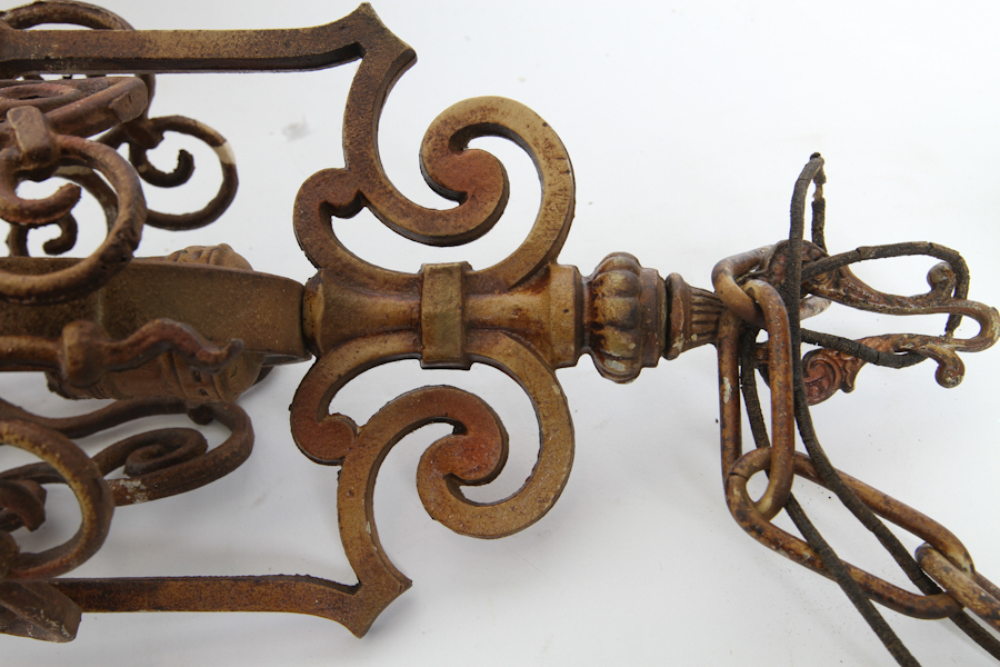 Metal Ornate Ceiling Light Fixture