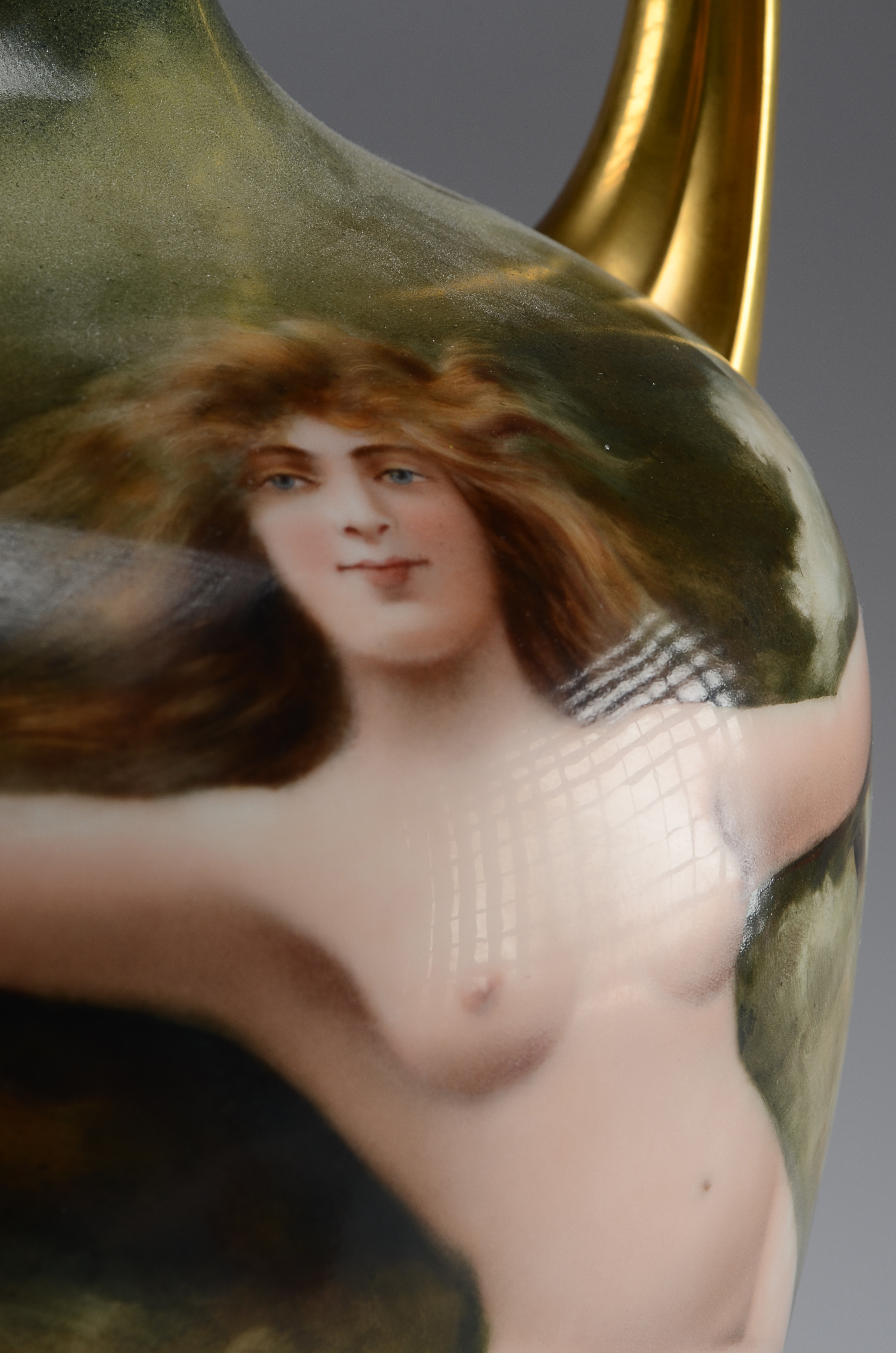 Hand Painted Amphora Vase