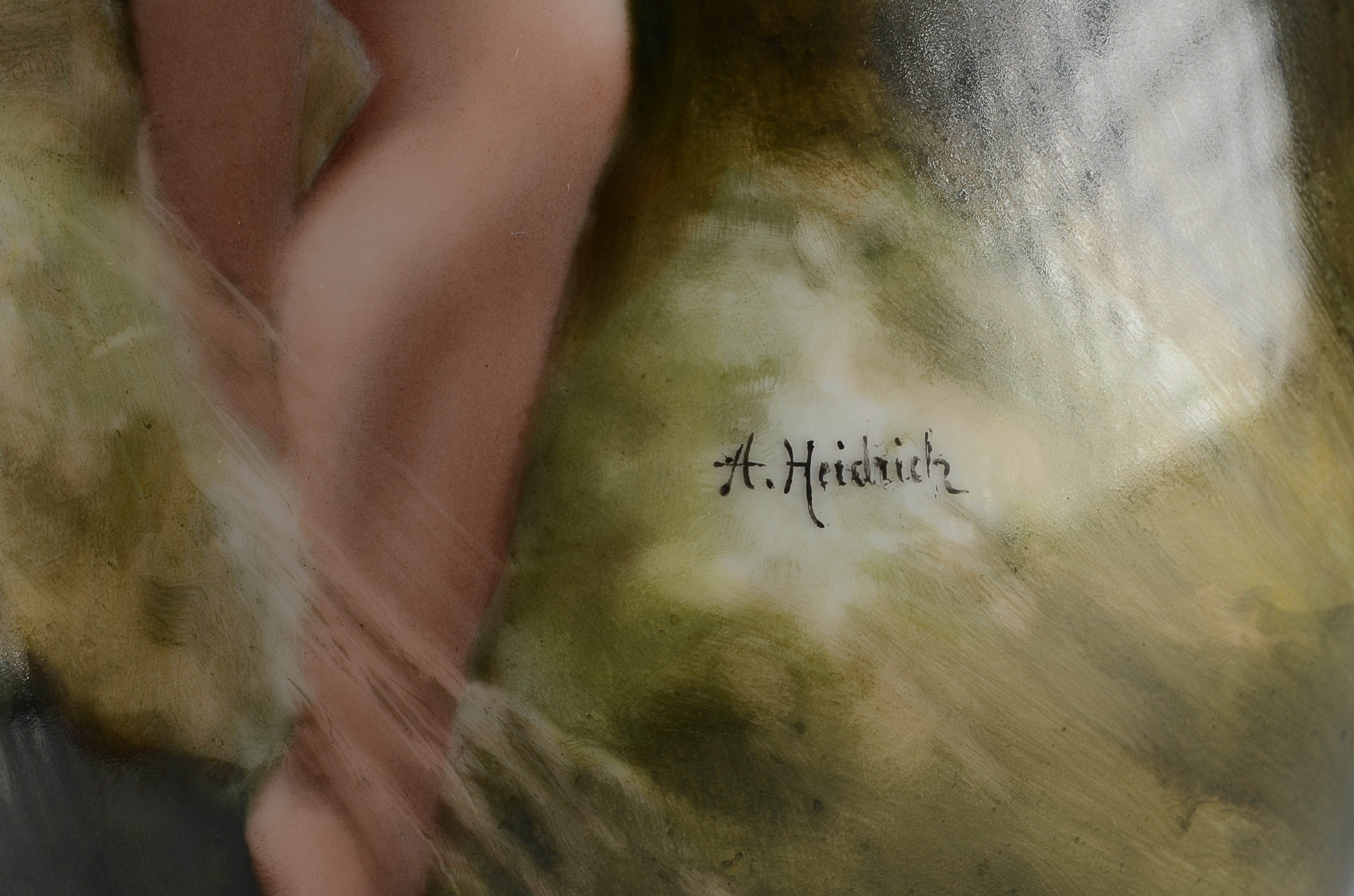 Hand Painted Amphora Vase