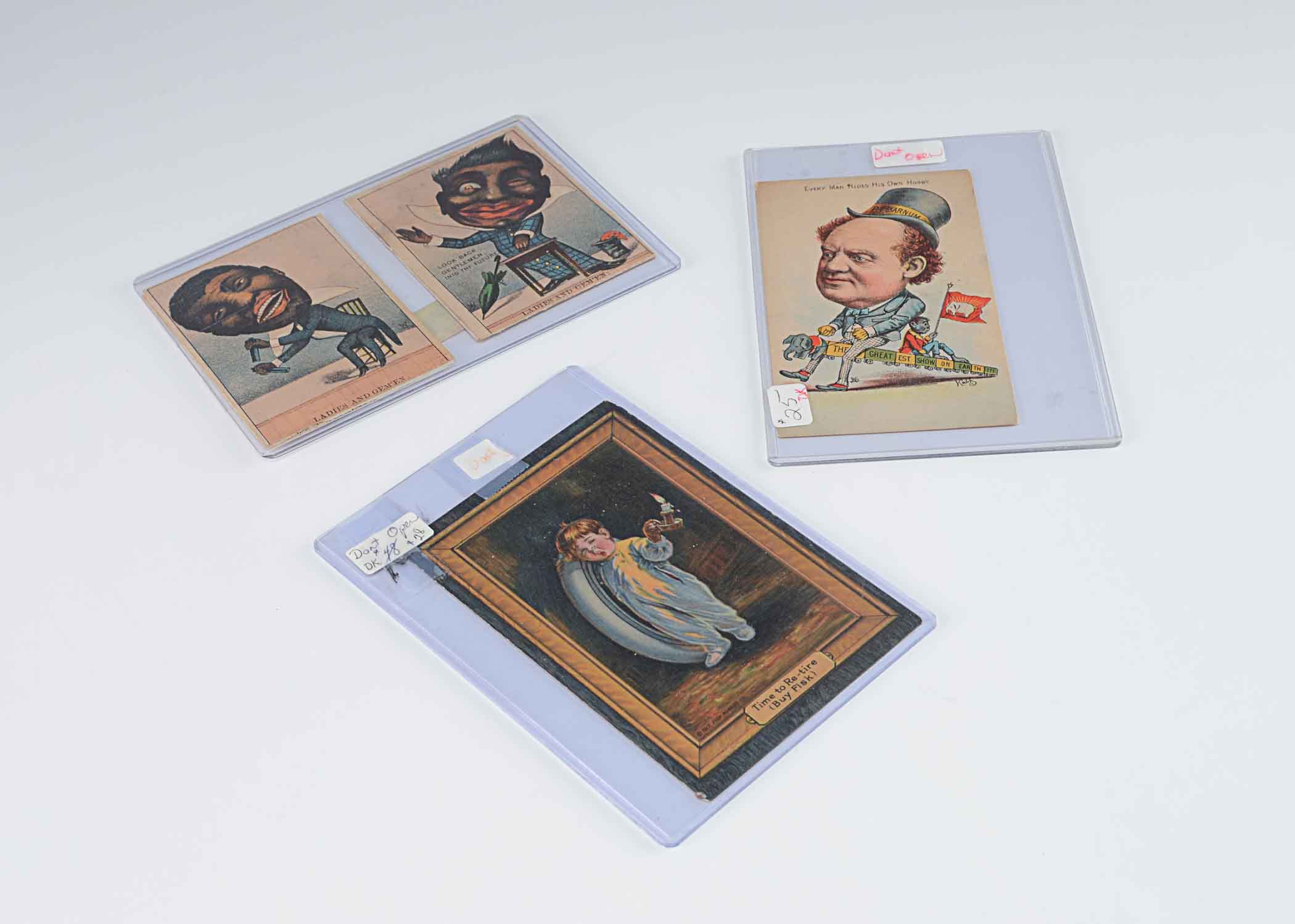 Grouping of  Three Color Illustrated Cards