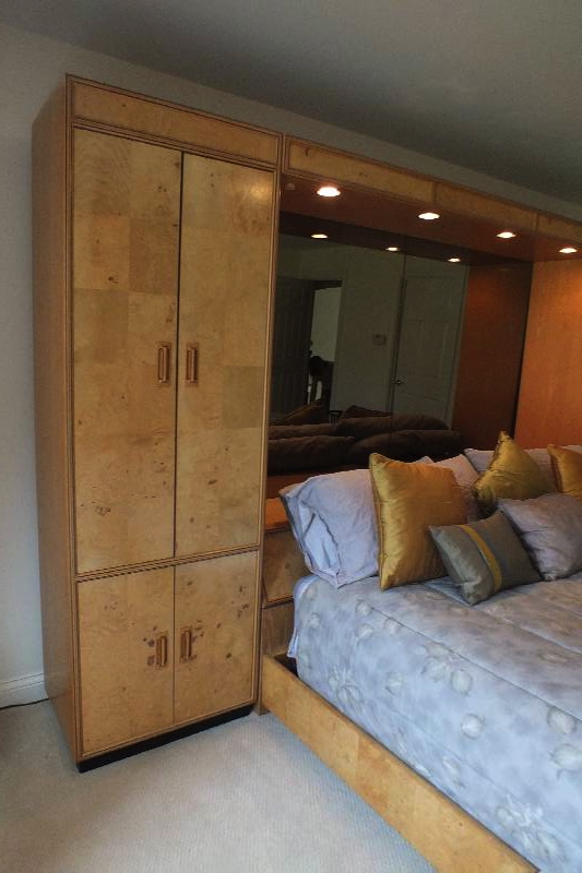 Henredon Scene Two Platform bed, headboard and two cabinets