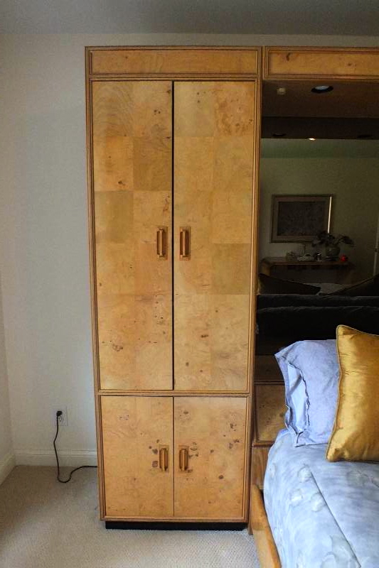 Henredon Scene Two Platform bed, headboard and two cabinets