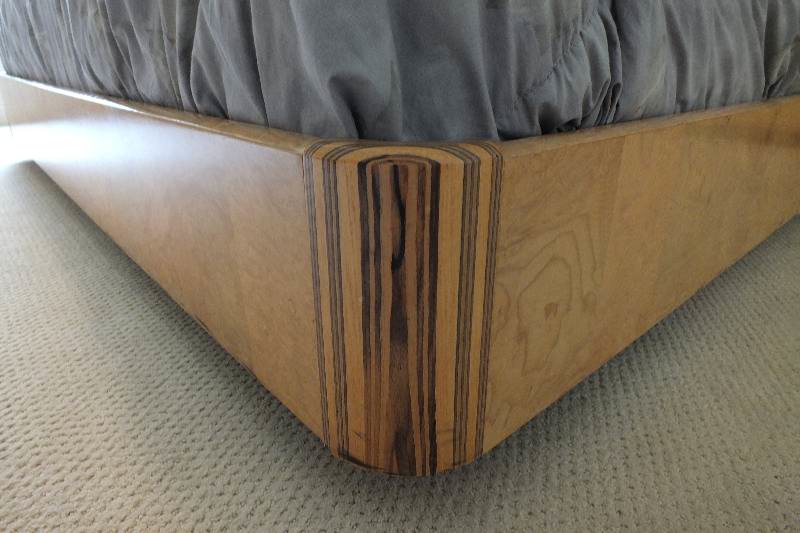 Henredon Scene Two Platform bed, headboard and two cabinets