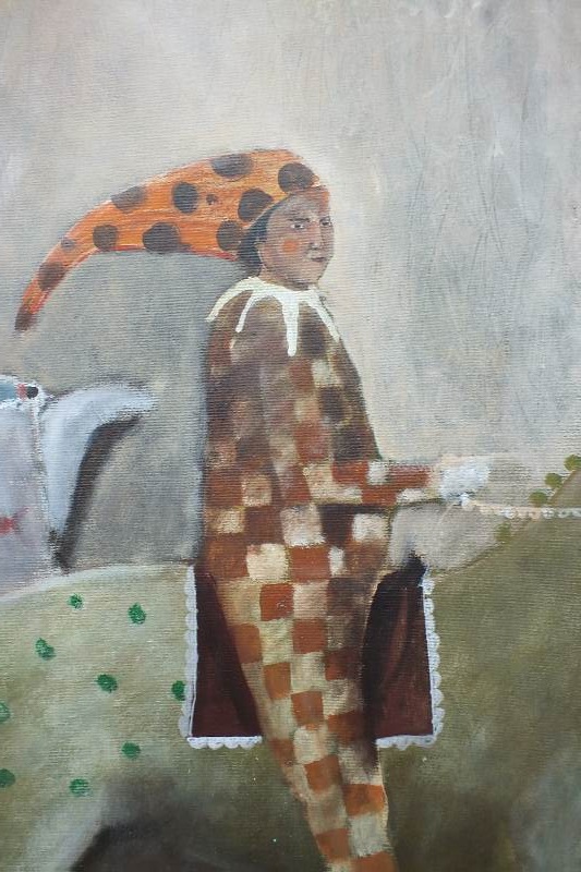 Original acrylic  on canvas by  listed artist,Trino Sanchez