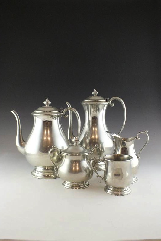 Kirk Pewter Tea Service 