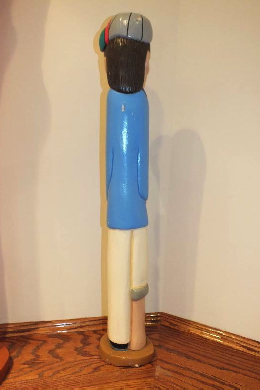 Three hand painted wood carvings from Valencia artistic family of Saul Garcia