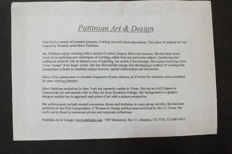 Merri Pattinian original mixed media artwork