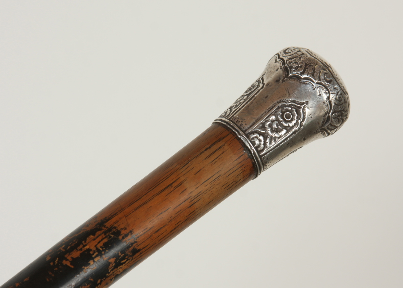Coin Silver Handled Gent's Cane