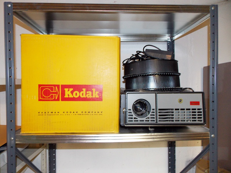 Kodak SLide Projector and Screen