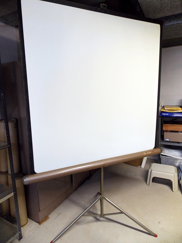 Kodak SLide Projector and Screen