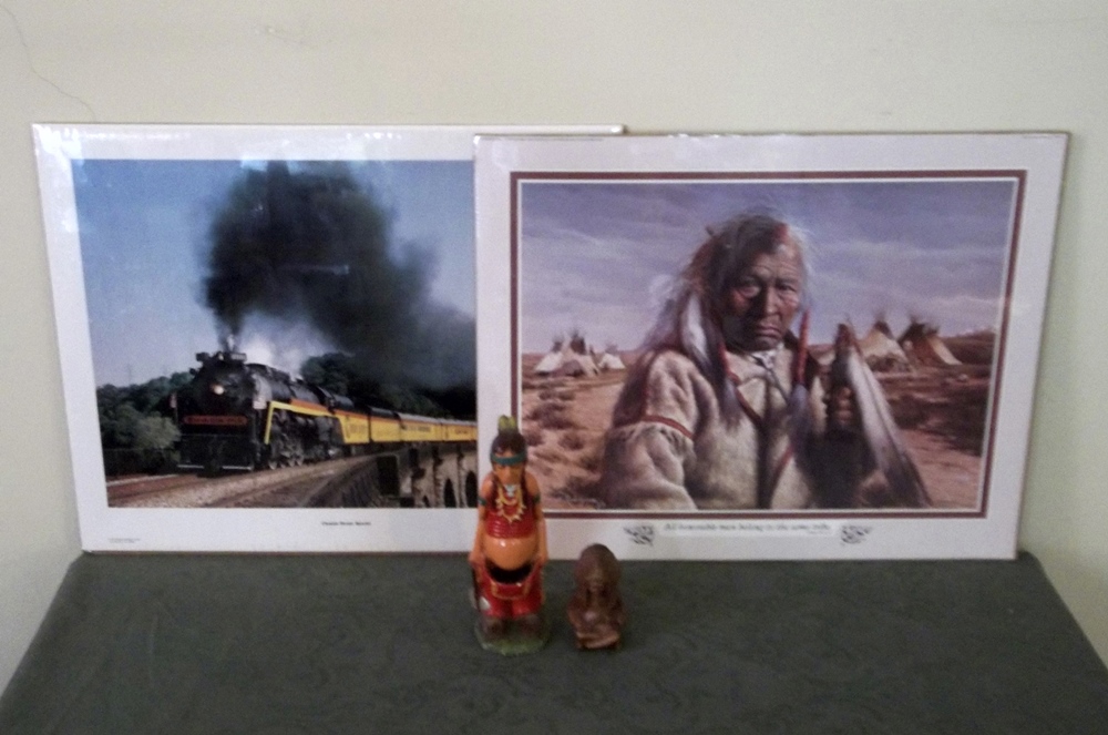 American Indian Print & Figurines