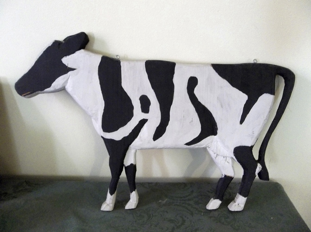 Decorative Wood Farm Animals & Vintage Match Holder