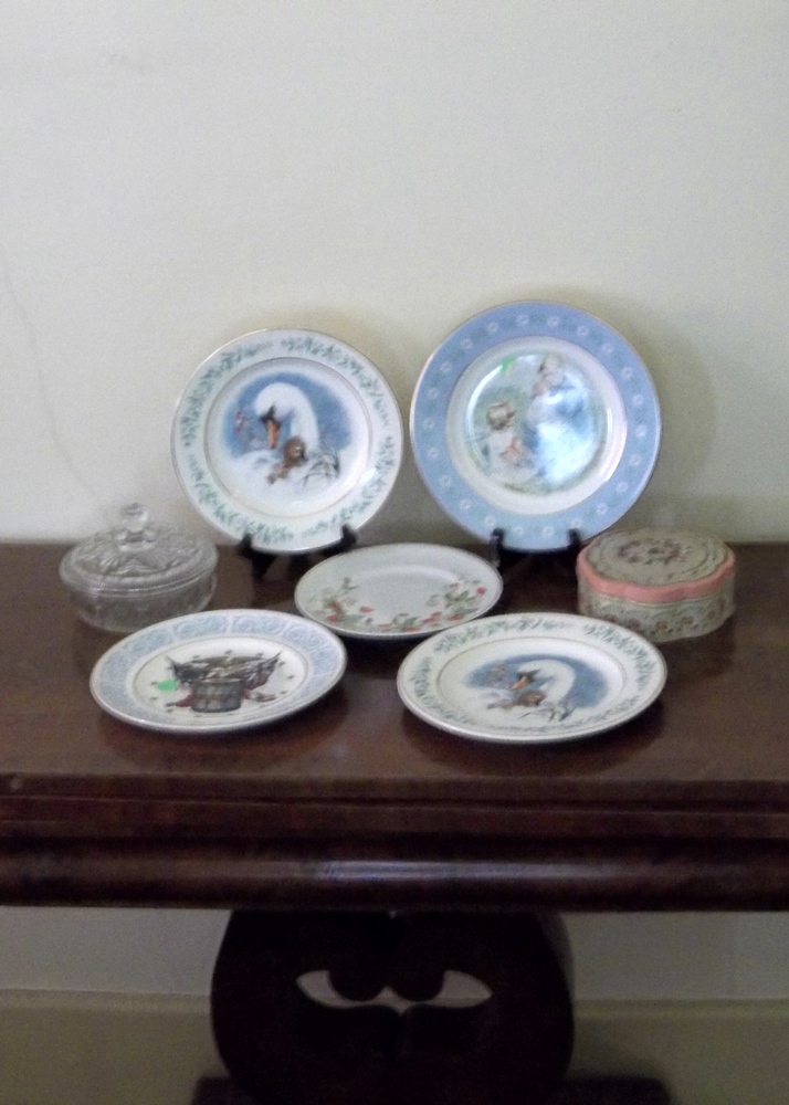 Avon Plates and Covered Candy Dish
