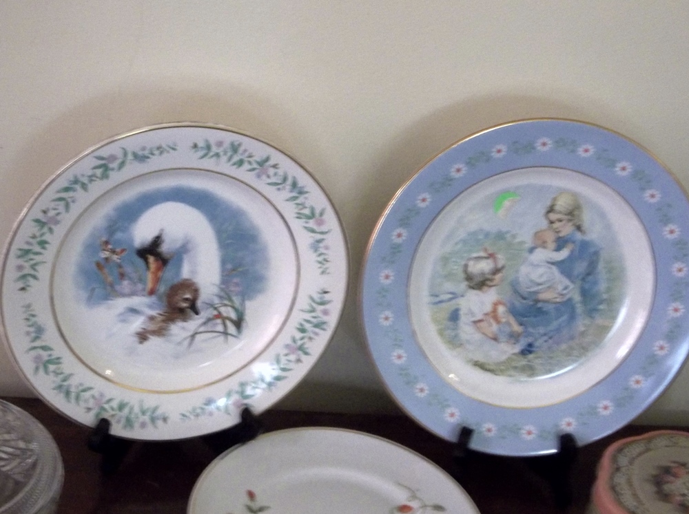 Avon Plates and Covered Candy Dish