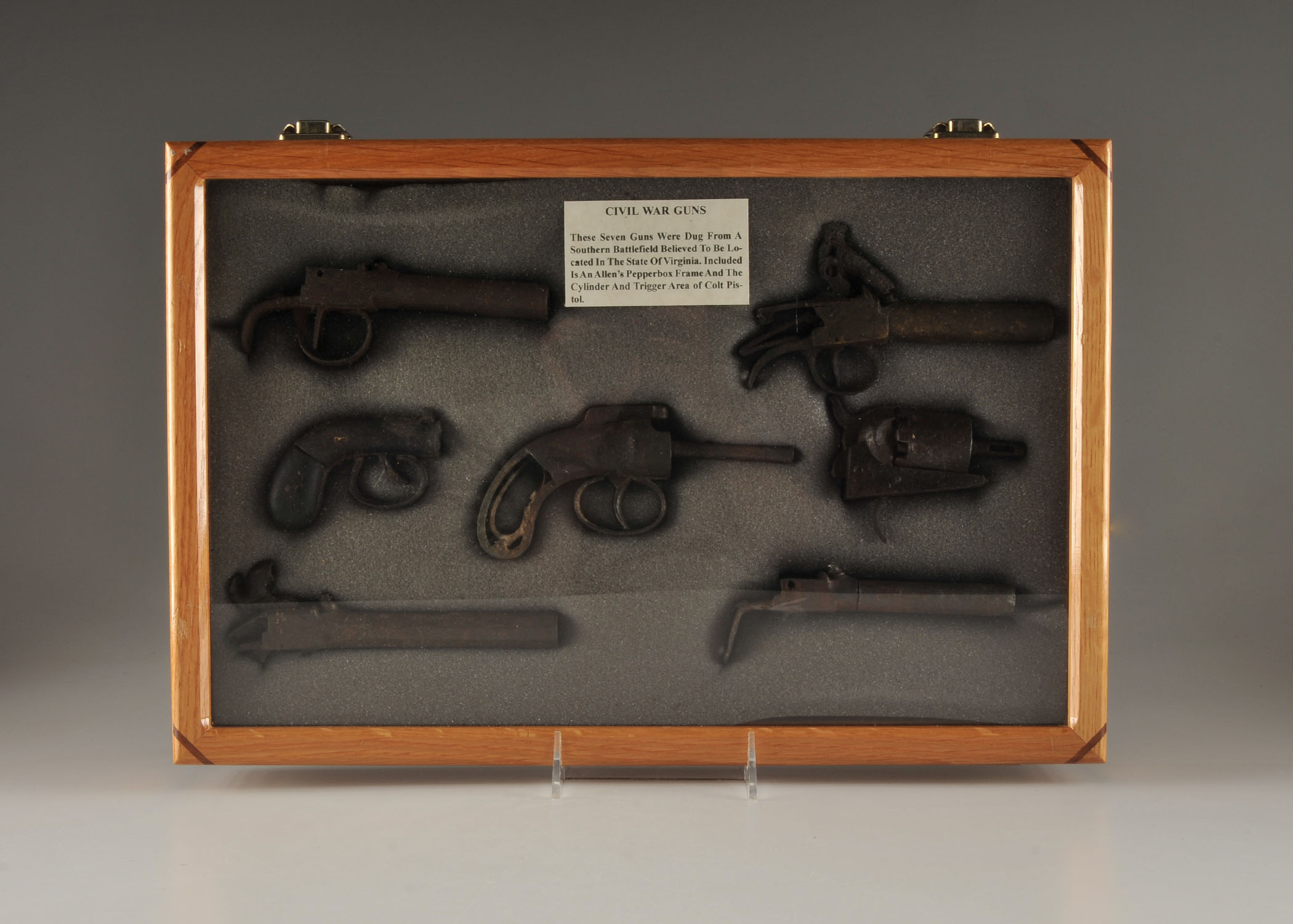 Excavated Civil War Gun Relics