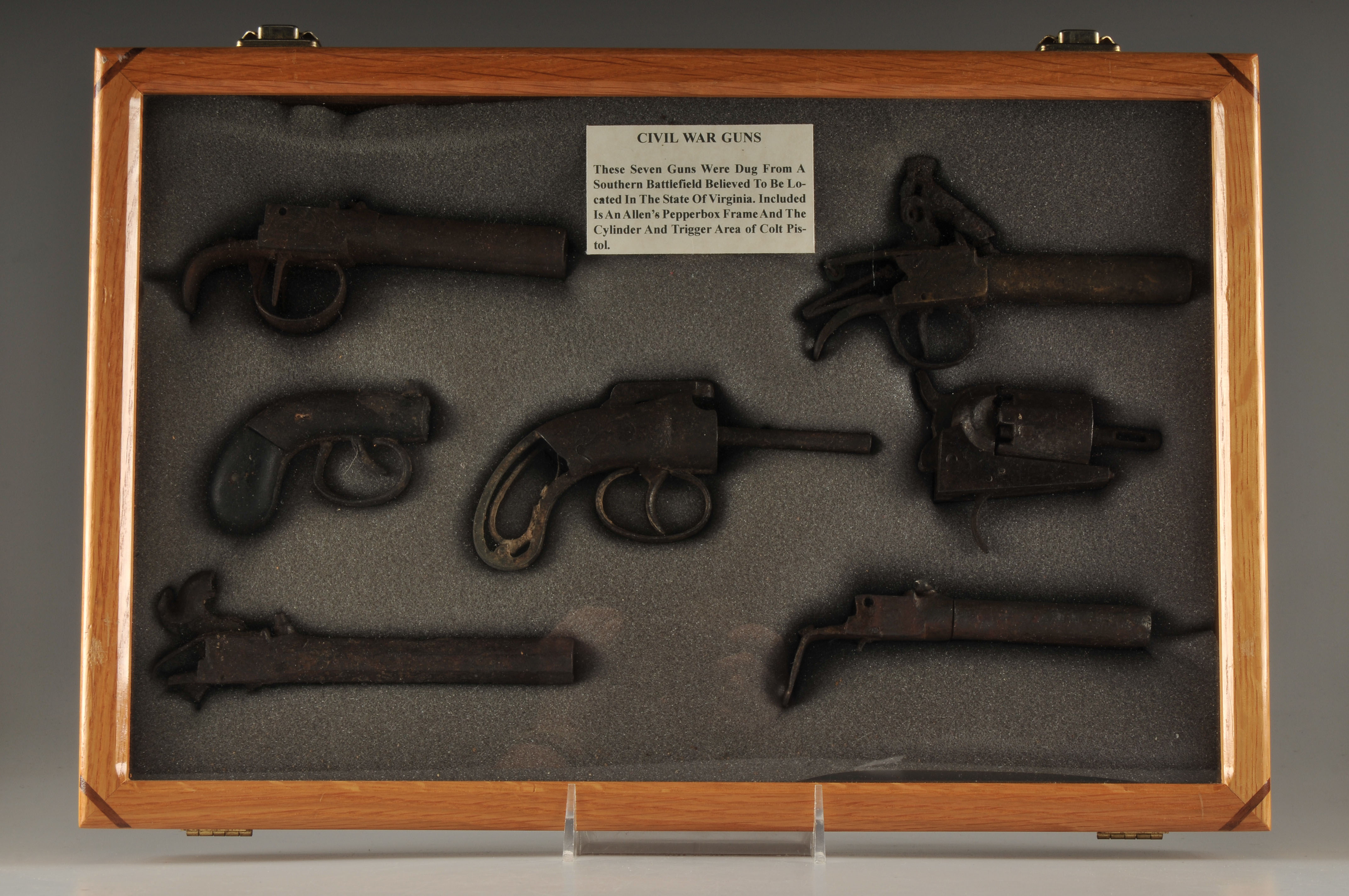 Excavated Civil War Gun Relics