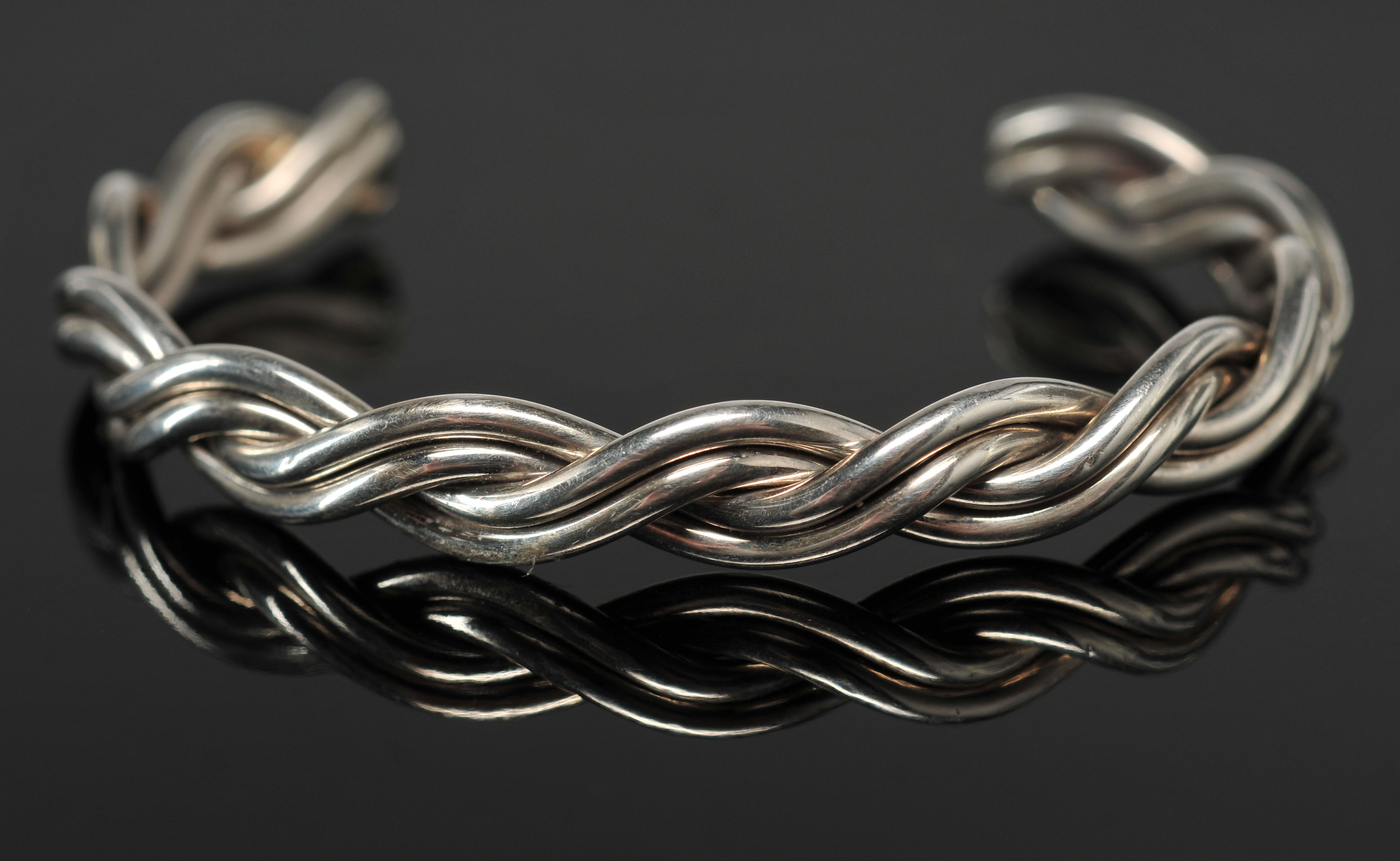 Three Child's Sterling Cuff Bracelets