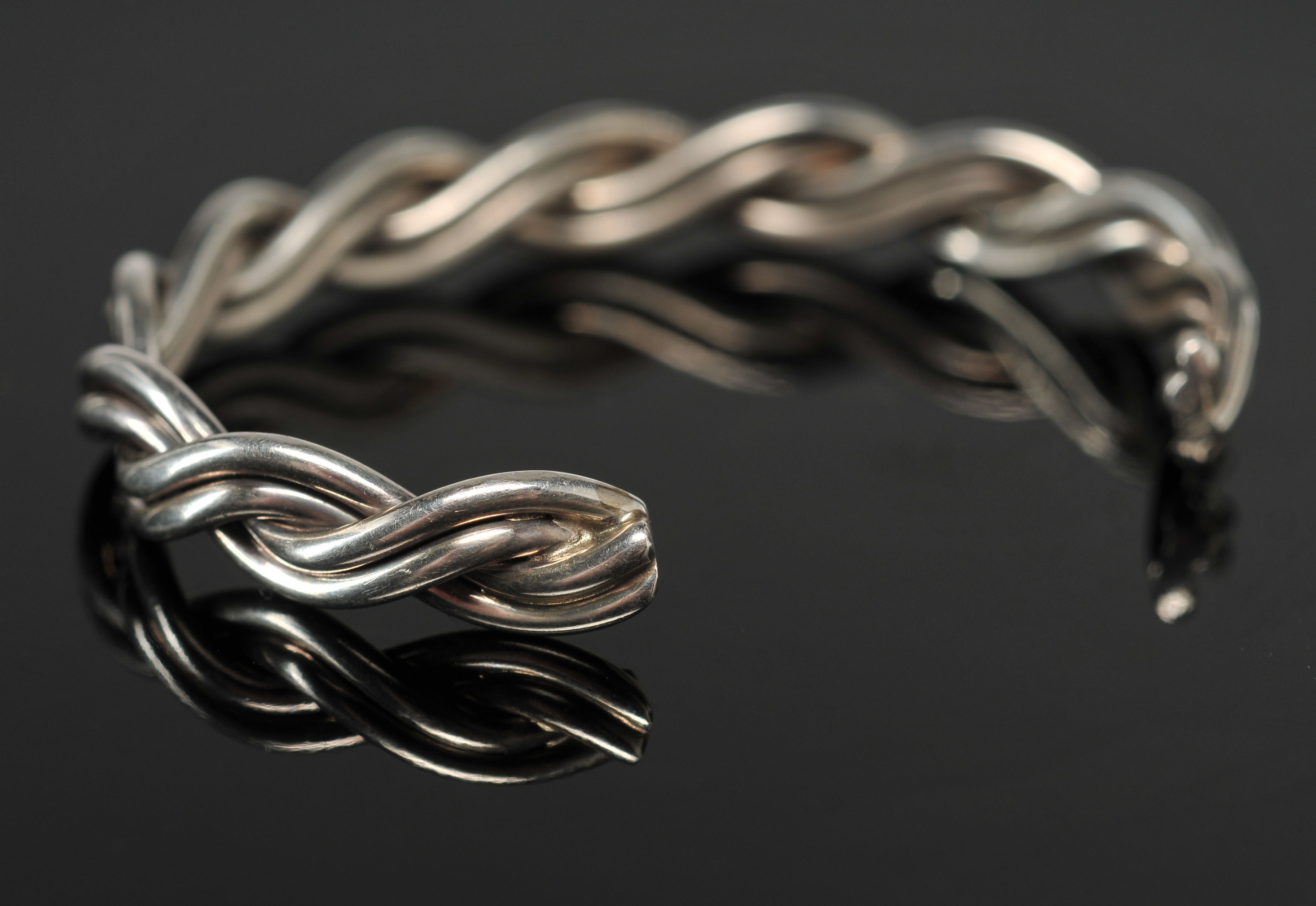 Three Child's Sterling Cuff Bracelets