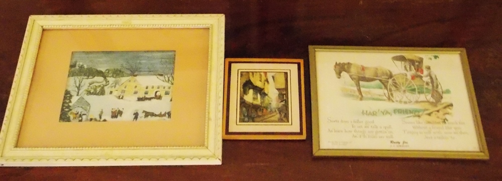 Prints in Vintage Frames