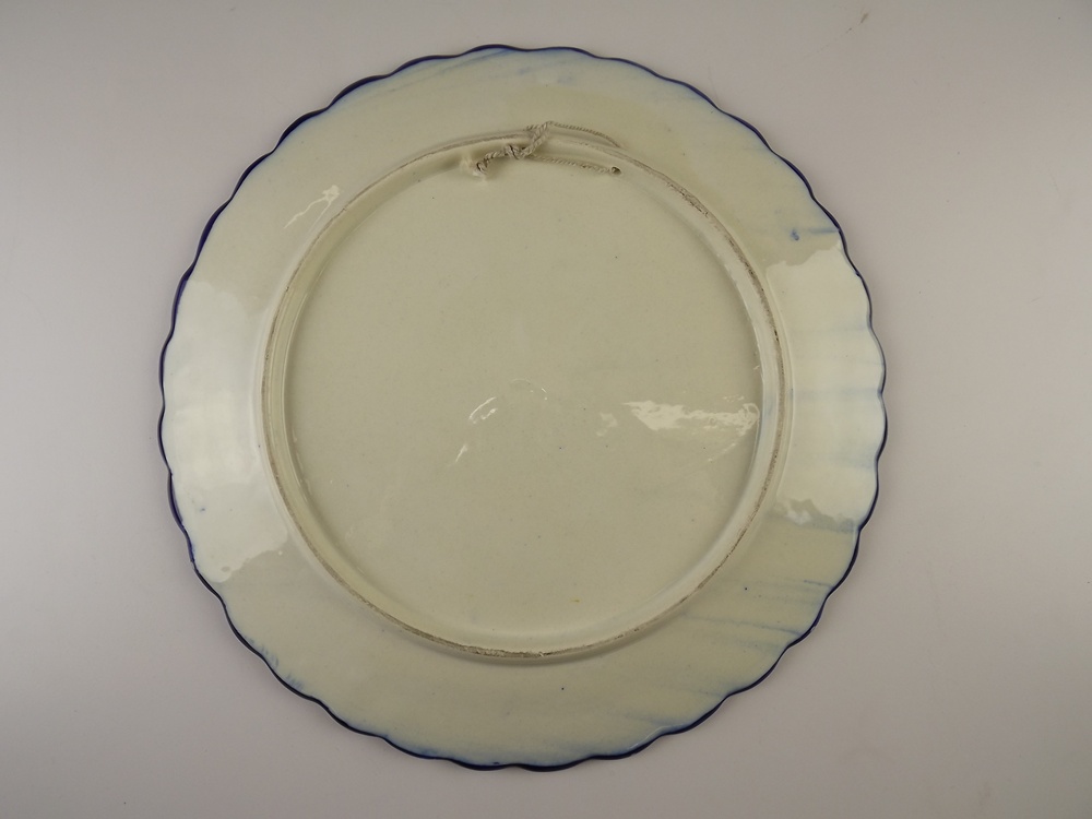 Blue and White Platter and Vase