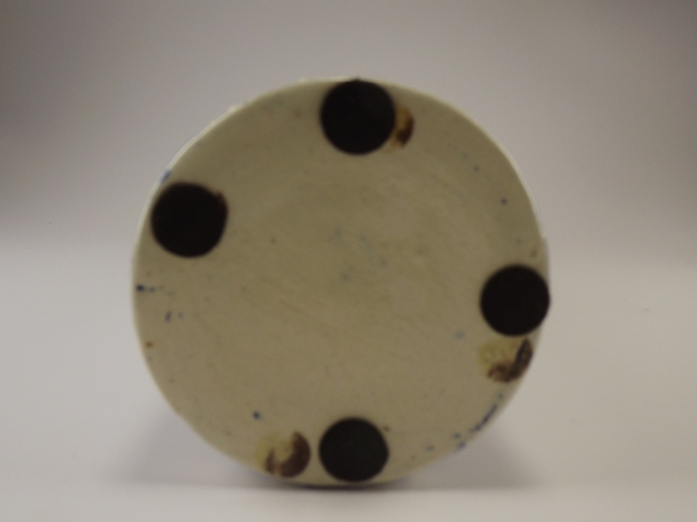 Blue and White Platter and Vase