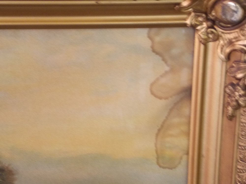 Large Vintage Prints of Wind Mills & River Side