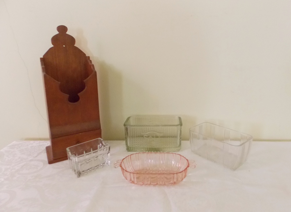 Refrigerator Glass Salt Container & More