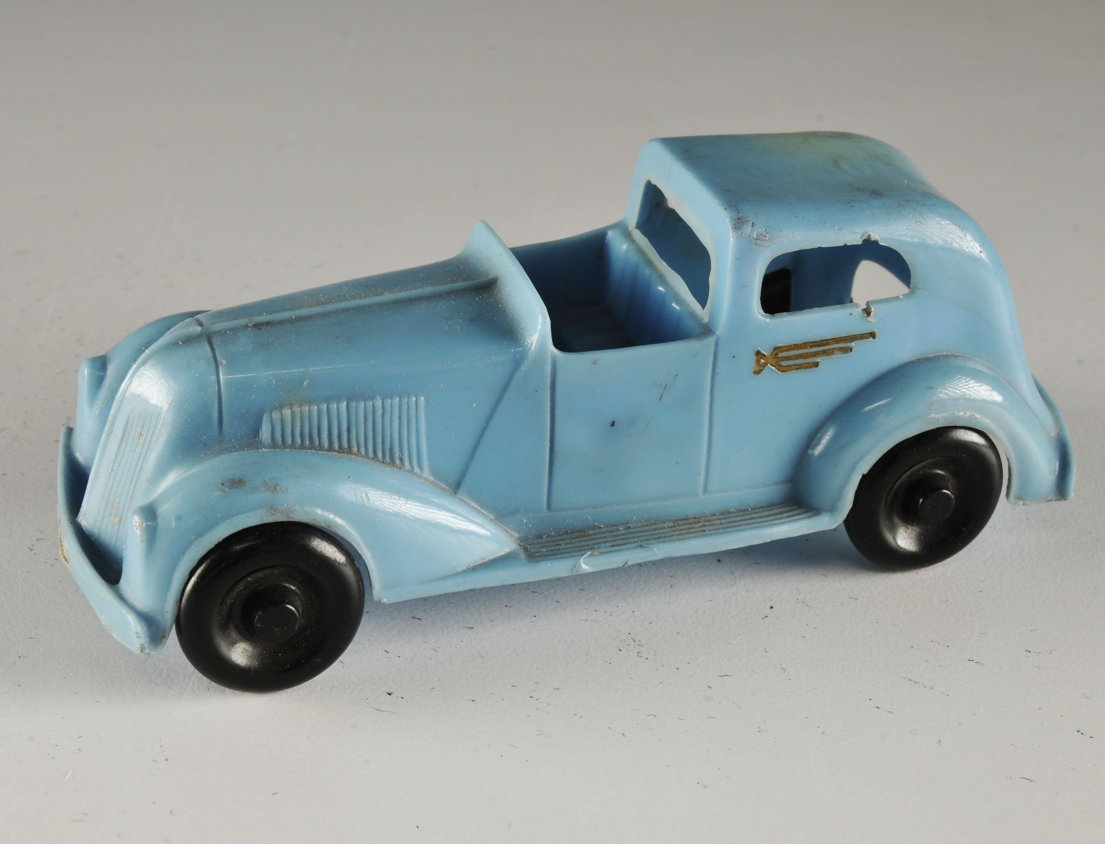 Vintage Toy Lamppost and Car